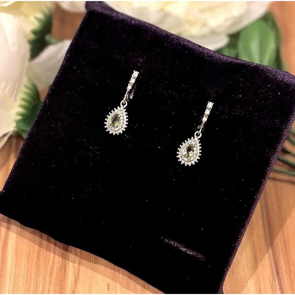 925 Sterling Silver Turkish Zultanite Earrings for Women - Picture 6 of 8